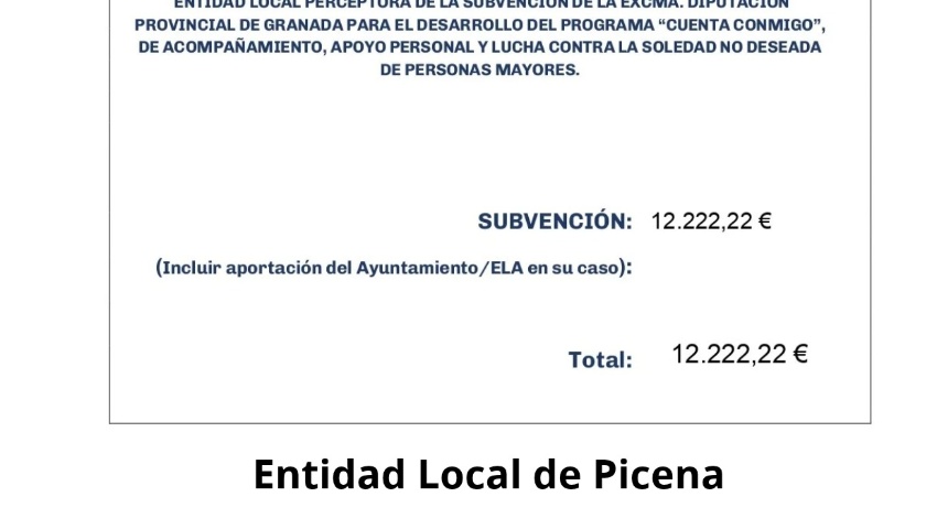 Subvención "Cuenta Conmigo"